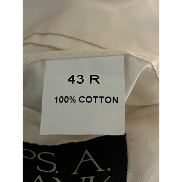 Vintage Jos A Bank Mens Cotton Madras Patchwork Plaid Sport Coat 43R - Picture 7 of 9